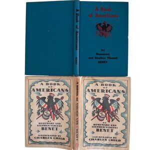 A Book Of Americans By Rosemary & Stephen Vincent Benét 1933 Historical Poetry